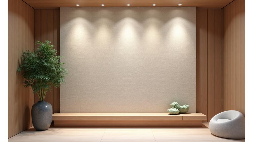 京都の高級ホテルエントランスに飾られた装飾用手織り漁網